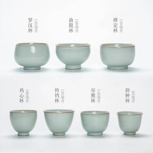 永利汇茶具功夫茶杯品茗单杯主人杯大号男士汝瓷陶瓷汝窑礼盒茶盏 商品图1