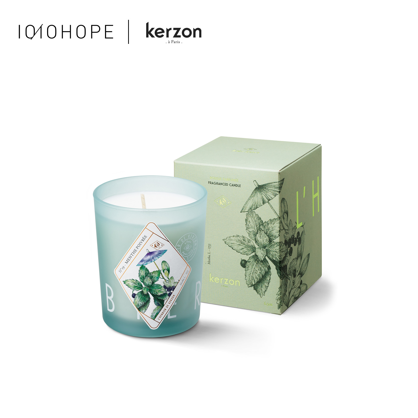 KERZON 薄荷鼠尾草植物香氛蜡烛 190g【国内发货】