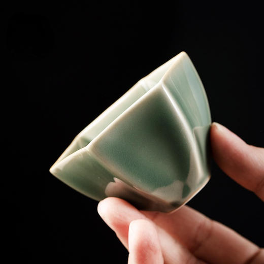 永利汇手工龙泉单色釉瓷器品茗杯主人杯单杯陶瓷功夫茶茶杯茶碗 商品图0