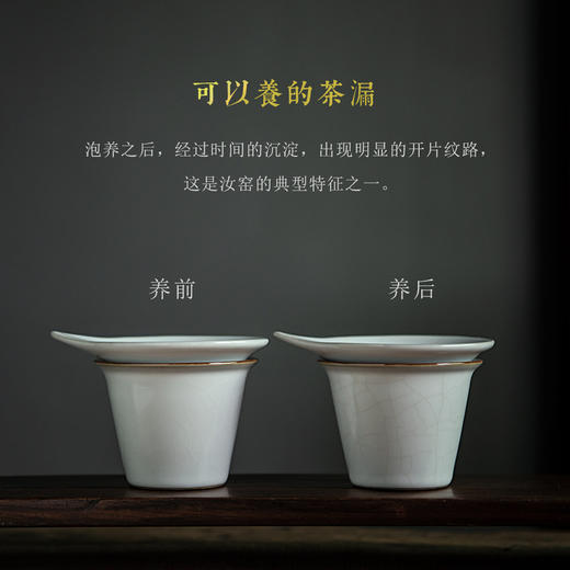 永利汇茶漏茶滤茶叶泡茶过滤器茶滤网架茶隔茶具配件汝窑公道杯 商品图2