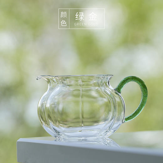 永利汇禾器玻璃公道杯加厚耐热手工纳福茶海瓜形分茶器公杯高端茶具透明 商品图1
