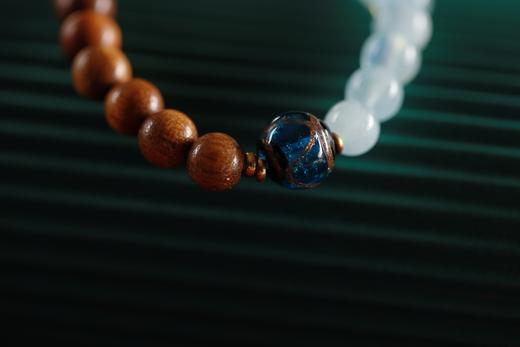 JSNM0142-2°金丝楠木水晶手串 商品图3