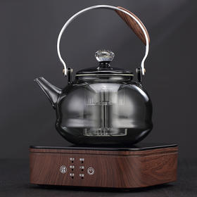 永利汇烟灰高硼硅玻璃煮茶壶电陶炉泡煮茶器家用茶具套装加厚提梁烧水壶