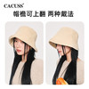 【cacuss渔夫帽】CACUSS帽子女秋季遮阳纯色百搭休闲渔夫帽显脸小大帽檐保暖盆帽潮PM197 商品缩略图2