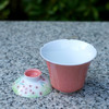 永利汇无落思漫手绘盖碗粉色单个茶碗花口泡茶日式茶具中式礼盒 商品缩略图2