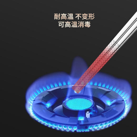 【官方正品保证】	欧乐菲抗菌不锈钢筷子高档防烫防霉家用家庭套装餐厅快子5双金属-OLOKZ-02 商品图5