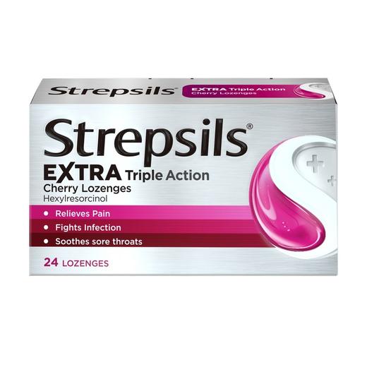 【香港发】Strepsils使力消 润喉糖樱桃味24粒 商品图10