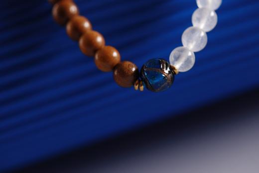 JSNM0142°金丝楠木水晶手串 商品图4