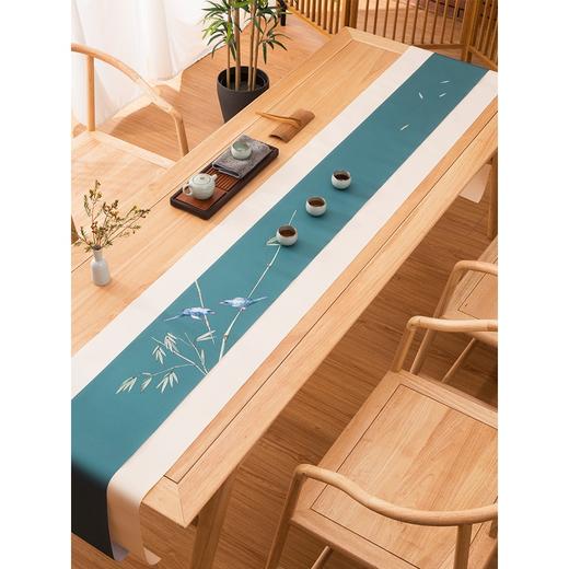 永利汇形相彩绘防水茶席茶巾茶桌布禅意桌旗手绘中国风套装定制 商品图2