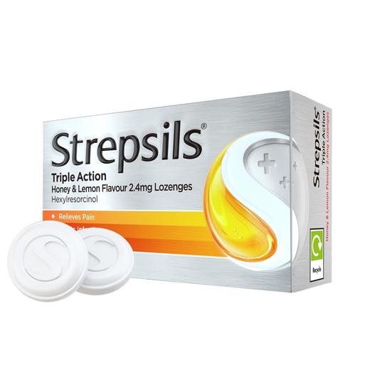 【香港发】Strepsils使力消 润喉糖蜂蜜柠檬味24粒 商品图1