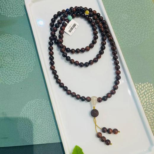 0.8圆珠海南黄花梨手持珠手串-如意纹款 商品图2