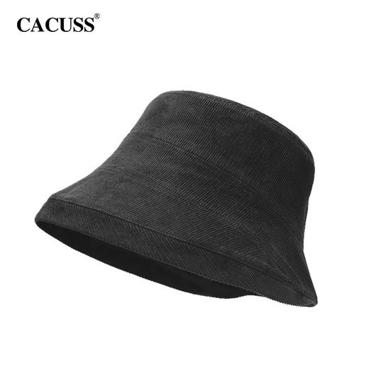 【cacuss渔夫帽】CACUSS帽子女秋季遮阳纯色百搭休闲渔夫帽显脸小大帽檐保暖盆帽潮PM197 商品图4