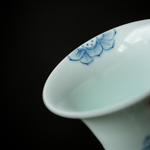 永利汇盖碗茶杯陶瓷功夫茶具三才杯景德镇泡茶器敬茶碗手抓茶壶 商品图2