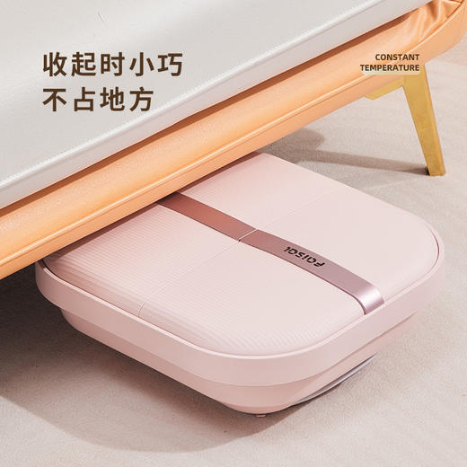 【一秒折叠变小，45℃恒温足浴！】折叠足浴器按摩泡脚桶，足浴器折叠足浴盆加热家用恒温电加热，设备内置按摩功能，通过气泡和水流按摩lm 商品图0