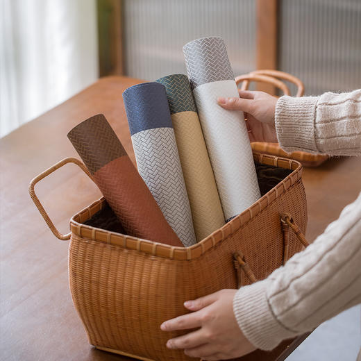 永利汇知舍石桥茶席原创三色拼接织锦工艺现代简约茶席茶垫茶道 商品图2