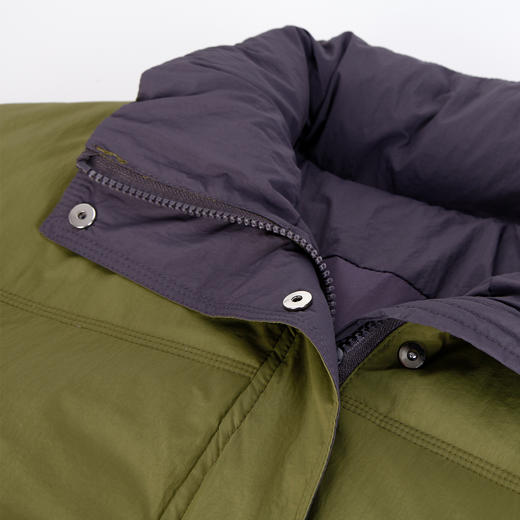 NR014斯尔丽23冬季宽松显瘦小个子内里撞色立领减龄保暖白鸭绒羽绒服 商品图4