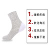 女士松口防裂袜足跟型 中筒袜 纯色乳胶防裂四季款棉袜 缓解干裂脚跟疼痛 告别脚裂脚干烦恼 5双/盒装 商品缩略图2