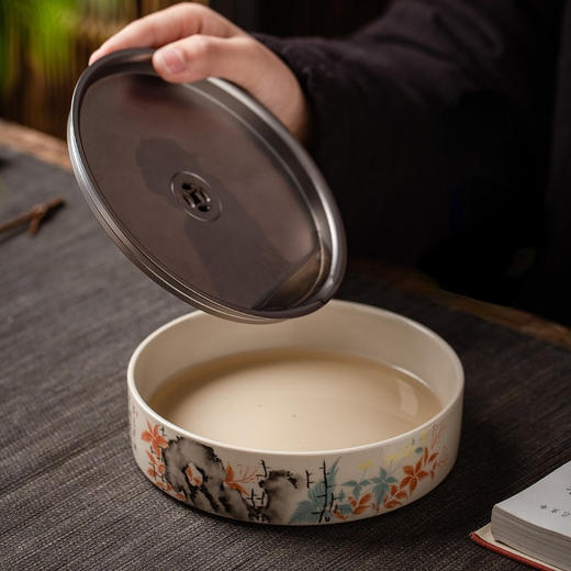 永利汇养壶承储水式老壶承小干泡台茶托盘子景德镇陶瓷茶垫茶具 商品图0