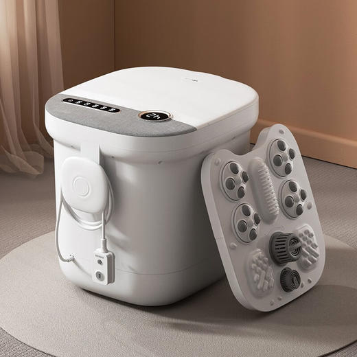 小熊（Bear）泡脚桶全自动按摩洗脚盆电动足浴桶恒温加热可拆卸高深桶熏蒸过小腿养生节日母亲节礼物实用父亲节 ZYP-E08L1 商品图0