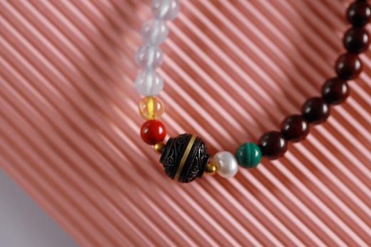 XYZT0533°交融 紫檀水晶手链手串 商品图2