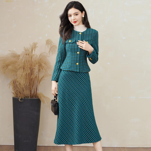 时尚小香风两件套装高级感轻熟风HH9916 商品图1