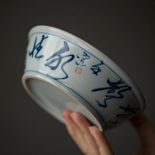 永利汇釉下彩纯手绘书法草书壶承家用茶席茶壶人文茶空间干泡 商品图1