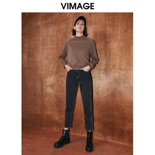 VIMAGE纬漫纪冬季新款时尚休闲显瘦套头女上衣V2013624 商品图2