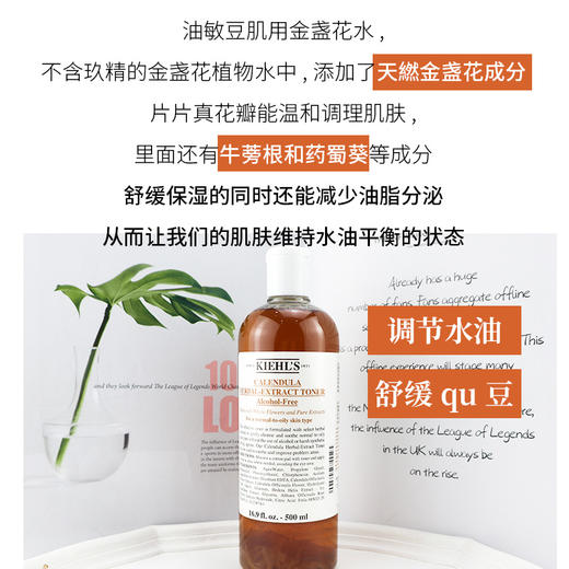 新品 科颜氏高保湿精华金盏花爽肤水250ML 商品图1