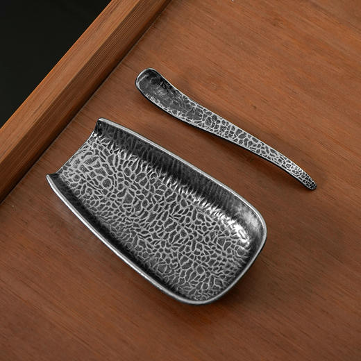 如意茶则套装锤纹茶则茶荷茶扒茶道零配件茶勺茶匙功夫茶具茶艺用品 商品图7