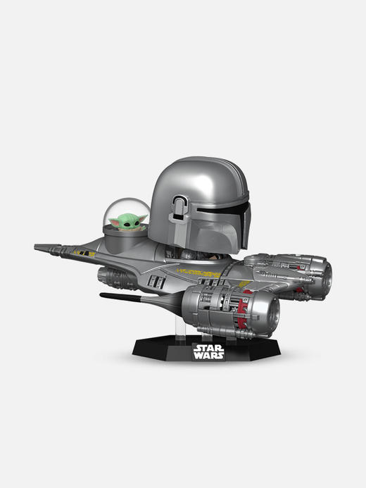 Funko POP Ride SUP DLX Mando M&G in N1美剧 曼达洛人与格洛古在N-1星际战机中手办 商品图3
