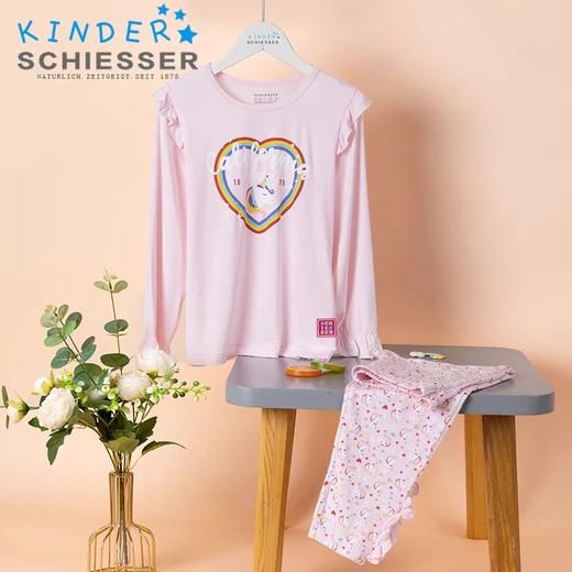 【爱心独角兽莫代尔】SCHIESSER德国舒雅女童莫代尔家居套装3F/21562H 商品图1