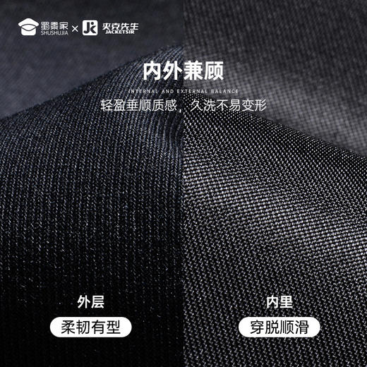 【中长款翻领夹克】商务休闲夹克外套 修身中长款上衣外套 商品图6