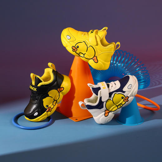 B.Duck小黄鸭童鞋冬季保暖儿童运动鞋20-30码 B5283003A 商品图0