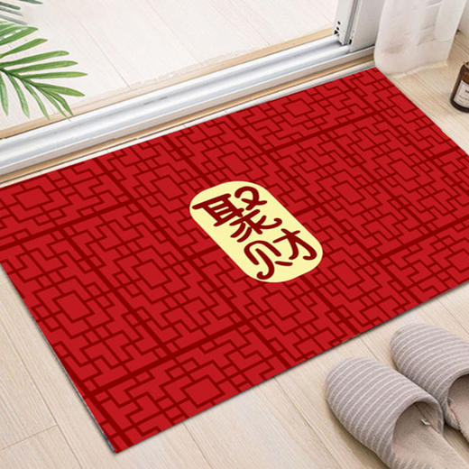 新年【红门垫】进门入户地垫 地毯家用门口 防滑浴室踩脚垫 酒店厚门垫 商品图12