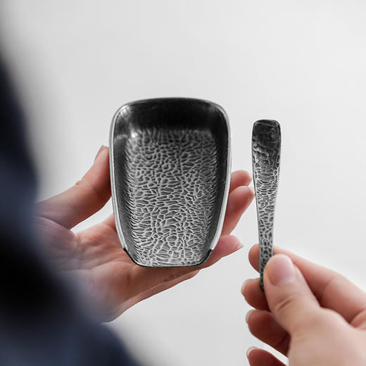 如意茶则套装锤纹茶则茶荷茶扒茶道零配件茶勺茶匙功夫茶具茶艺用品 商品图5