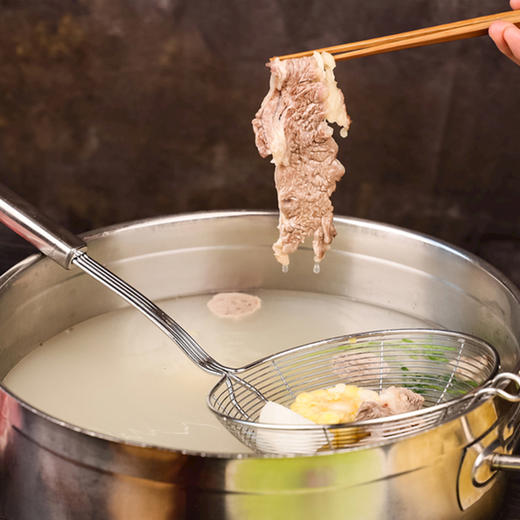 【2斤装】 谷饲安格斯脖仁火锅片 肉质细腻 鲜嫩多汁 4盒 250g/盒 商品图3