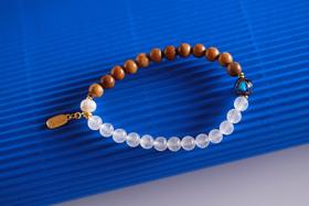 JSNM0142°金丝楠木水晶手串