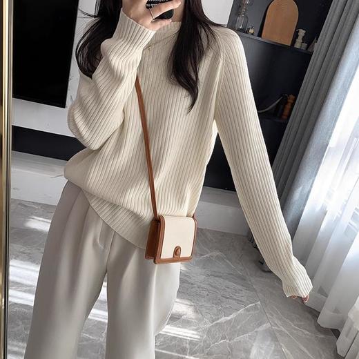 王牌针织亲肤安迪绒｜纯色显瘦针织毛衣【包邮+三天无理由退huan】 商品图10