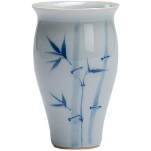 永利汇古青仿古闻香杯陶瓷品茗杯复古茶杯青花竹子喝茶小单杯茶杯 商品图4