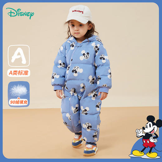 秋冬新款防风保暖连体服男宝宝哈衣爬服 商品图2