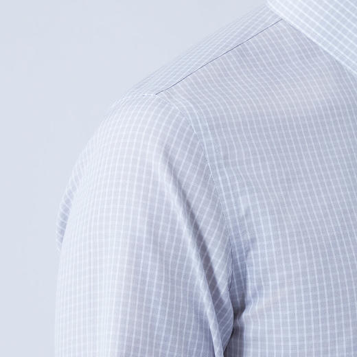 十如仕100%新疆长绒棉免烫府绸花色正装长袖衬衫-301-04 商品图7