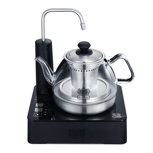 永利汇吉谷抽水式电热水壶一体煮水壶泡茶专用玻璃电水壶煮茶器整套茶具 商品图0