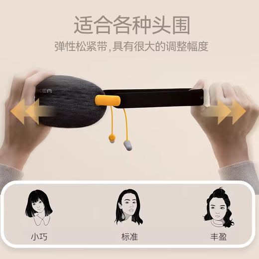 脑洞氛子（EVERY THINK）降噪眼罩 V2眼罩黑色 商品图2