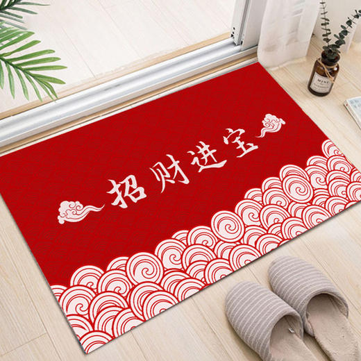 新年【红门垫】进门入户地垫 地毯家用门口 防滑浴室踩脚垫 酒店厚门垫 商品图11