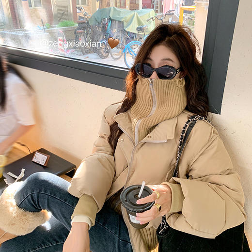 【折后再享2件88折】大翻领短款羽绒服 日常439/件 立减139.01 秒杀299.99/件！！ 商品图1