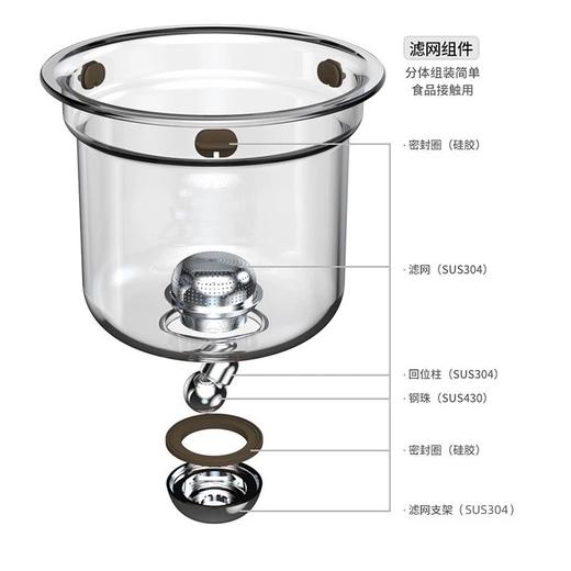 永利汇泡茶壶专用飘逸杯全玻璃耐高温泡茶神器磁吸茶水分离一键过滤家用 商品图2