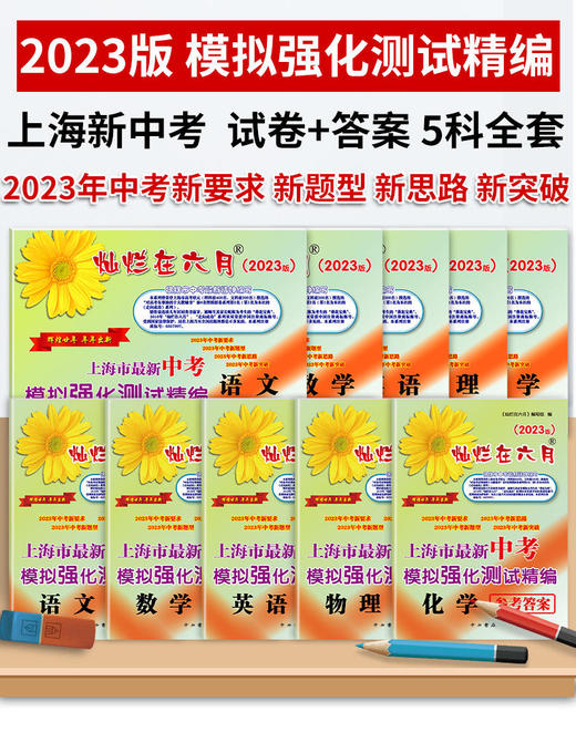 2024版、2023版、2022版 灿烂在六月.上海市最新中考模拟强化测试精编 商品图1