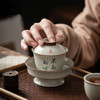 永利汇三才盖碗茶杯复古绘画单人女陶瓷功夫茶具高端带盖泡茶碗 商品缩略图0