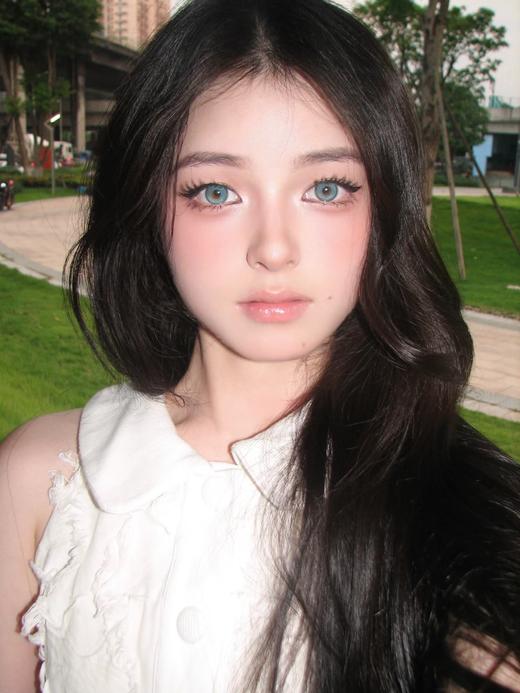 Lunarcon旗下 · 湖蓝流光&紫夜未眠｜ 14.2mm白狮参考着色待测 年抛美瞳【顺丰包邮】 商品图5