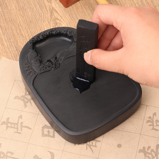 【庆学堂】臻品-大师手工 歙砚 四大名砚 书画用砚 收藏砚台 带收藏证书 锦盒 商品图4